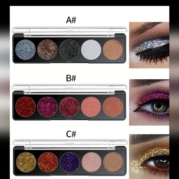 ⚫️Glitter Eyeshadow NEW Color PALLATE C - Picture 9 of 9